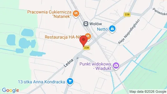 Kontorlokaler til leje i Wołowski - kort over placeringen