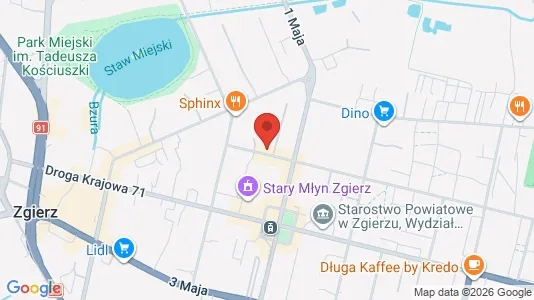 Office spaces for rent i Zgierski - kort over placeringen