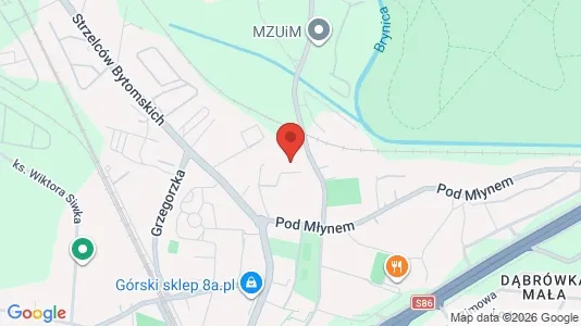 Office spaces for rent i Katowice - kort over placeringen