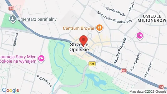 Kantorruimte te huur i Strzelecki - kort over placeringen