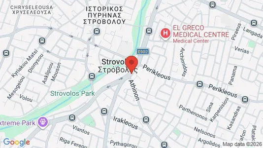 Nieruchomości komercyjne Na sprzedaż i Nikozja Strovolos - kort over placeringen