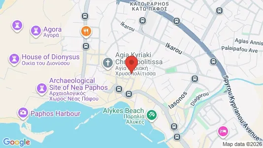 Gewerbeflächen zum Kauf i Paphos - kort over placeringen