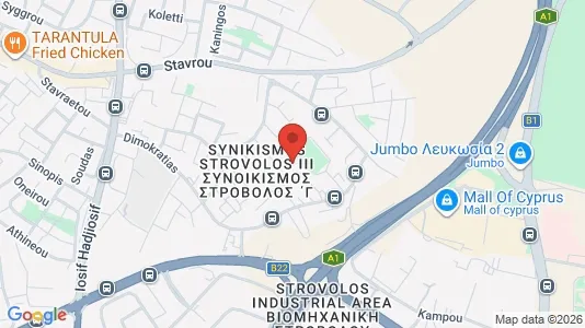 Nieruchomości komercyjne Na sprzedaż i Nikozja Strovolos - kort over placeringen