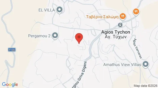 Lokaler til salg i Agios Tychon - kort over placeringen
