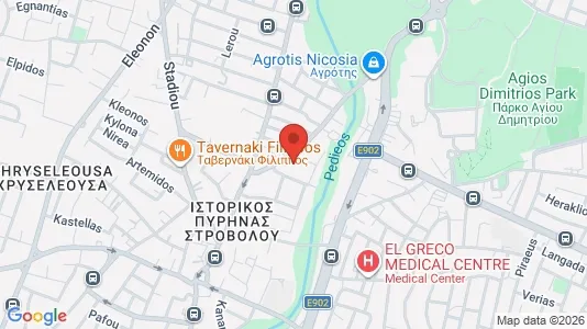 Nieruchomości komercyjne Na sprzedaż i Nikozja Strovolos - kort over placeringen