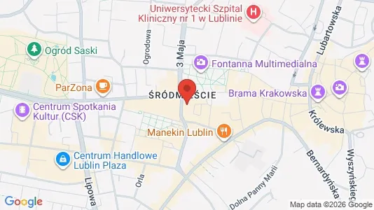 Espacios de oficina En alquiler i Lublin - kort over placeringen
