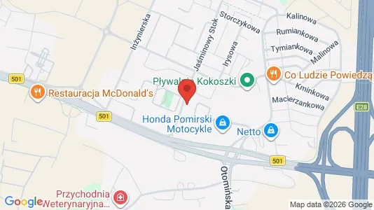 Kontorlokaler til leje i Gdańsk - kort over placeringen