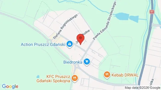 Office spaces for rent i Gdański - kort over placeringen