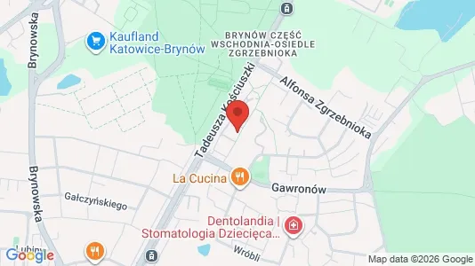 Kontorlokaler til leje i Katowice - kort over placeringen