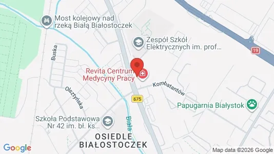 Office spaces for rent i Białystok - kort over placeringen