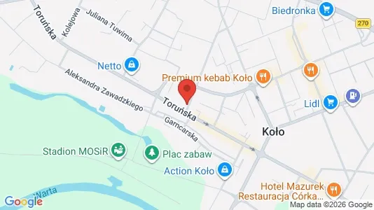 Office spaces for rent i Kolski - kort over placeringen