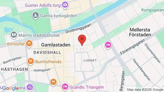 Kontorlokaler til leje i Malmø Centrum - kort over placeringen