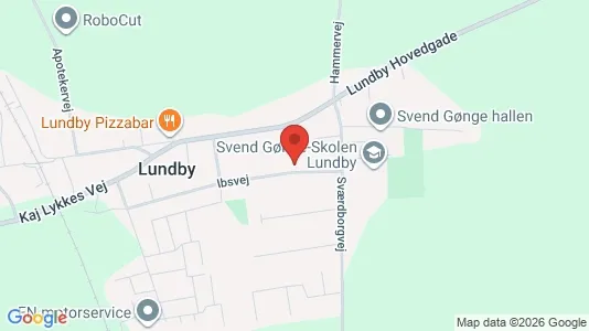 Clinics for rent i Lundby - kort over placeringen