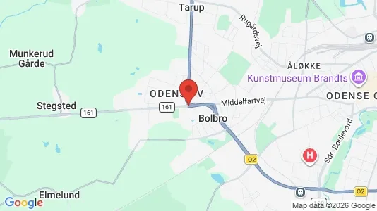 Bedrijfsruimtes te huur i Odense V - kort over placeringen