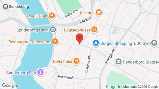 Commercial properties for sale i Sønderborg - kort over placeringen