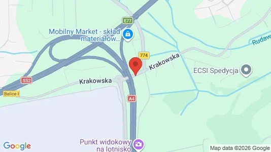Kontorer til leie i Krakowski - kort over placeringen
