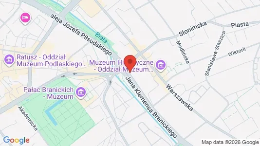 Office spaces for rent i Białystok - kort over placeringen