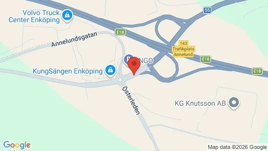 Lager zur Miete i Enköping - kort over placeringen