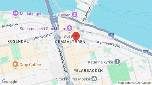 Kontorslokaler för uthyrning i Södermalm - kort over placeringen