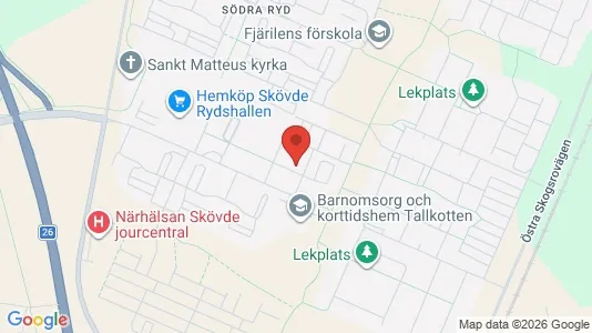 Lokaler til leie i Skövde - kort over placeringen