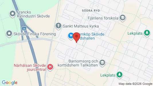 Lokaler til leje i Skövde - kort over placeringen