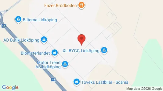 Commercial properties for sale i Lidköping - kort over placeringen