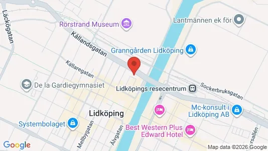 Commercial properties for sale i Lidköping - kort over placeringen