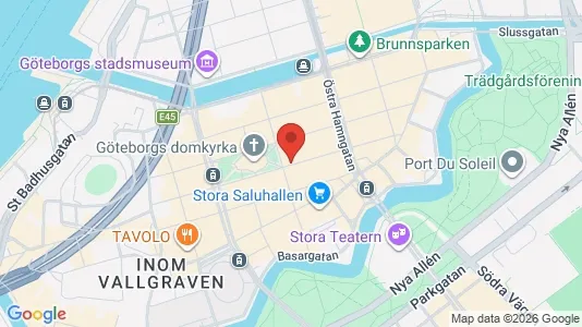 Kontorlokaler til leje i Gøteborg Centrum - kort over placeringen