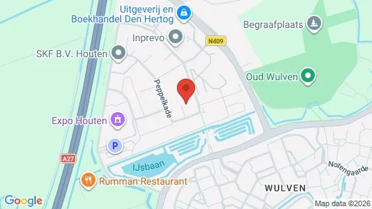 Commercial properties for rent i Houten - kort over placeringen