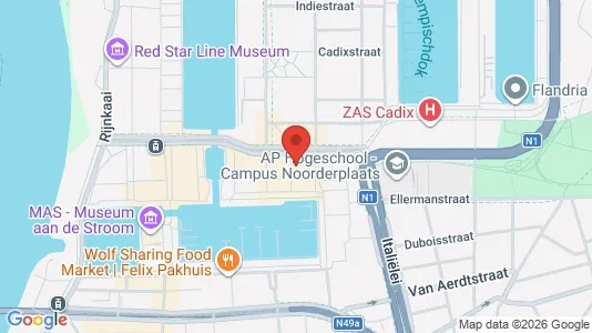 Office spaces for rent i Stad Antwerp - kort over placeringen