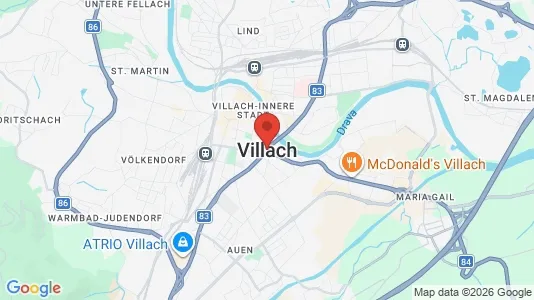 Office spaces for rent i Villach - kort over placeringen