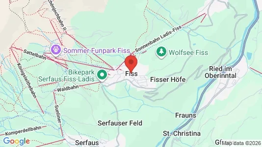 Commercial properties for sale i Fiss - kort over placeringen