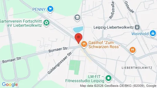 Företagslokaler för uthyrning i Leipzig - kort over placeringen