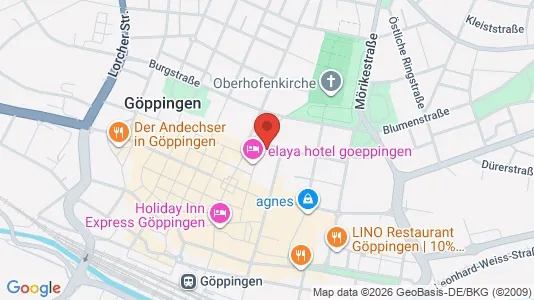 Commercial properties for rent i Göppingen - kort over placeringen