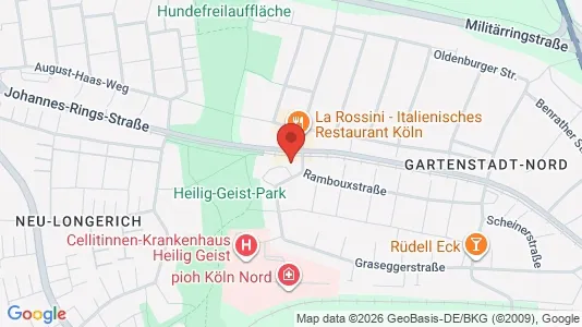 Toimistotilat Vuokrattavana i Cologne Nippes - kort over placeringen