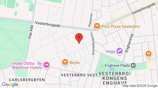 Lokale biurowe Do wynajęcia i Vesterbro - kort over placeringen