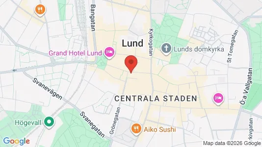 Büros zur Miete i Lund - kort over placeringen