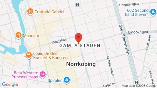 Commercial properties for rent i Norrköping - kort over placeringen