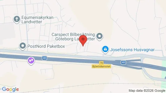 Industrial properties for rent i Härryda - kort over placeringen