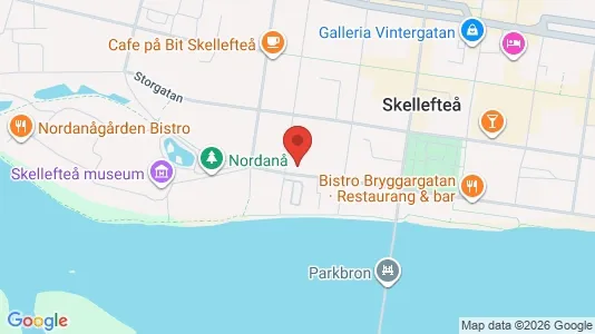 Kontorer til leie i Skellefteå - kort over placeringen