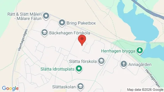 Commercial properties for rent i Falun - kort over placeringen