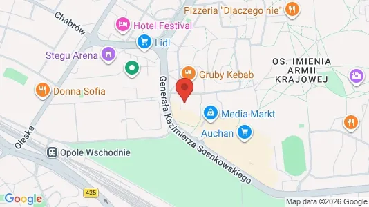 Lokale biurowe Na sprzedaż i Opole - kort over placeringen