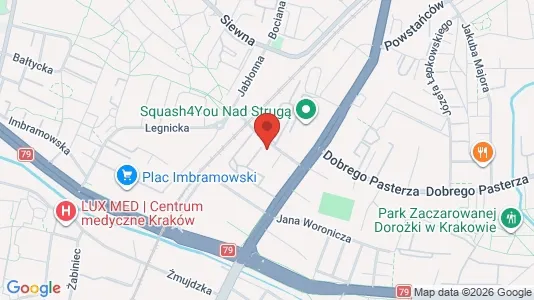 Toimistotilat Myynnissä i Myśliborski - kort over placeringen