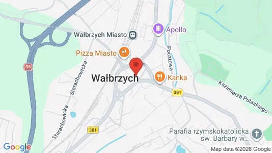 Büros zum Kauf i Wałbrzych - kort over placeringen