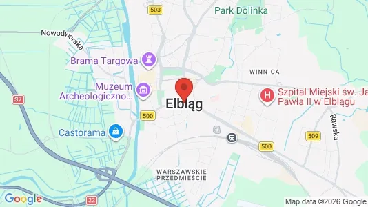 Kontorlokaler til salg i Elbląski - kort over placeringen