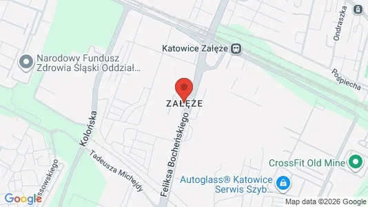 Kontorlokaler til salg i Katowice - kort over placeringen