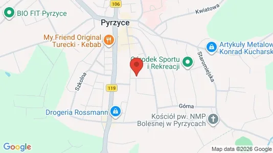 Office spaces for sale i Pyrzycki - kort over placeringen