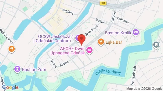 Kontorlokaler til salg i Gdańsk - kort over placeringen