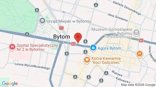 Espacios de oficina En venta i Bytom - kort over placeringen