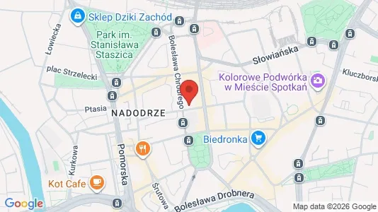 Espacios de oficina En venta i Wrocław - kort over placeringen